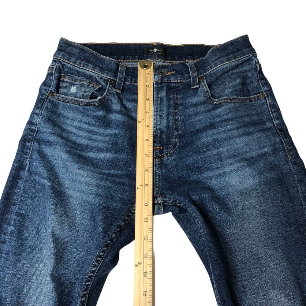 7 for all mankind Womens Paxtyn Skinny Jeans Size 29 Distressed - Picture 12 of 16